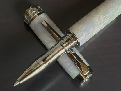 Handmade “Black Opal” Highlander Black Titanium Rollerball Pen. A Gift To Be Admired For Years To Come