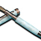 Elegant “Pearly Opal Acrylic” Rose Gold Fountain Pen, One of a Kind, Handmade in Colorado. Ink, Converter, Pen Sleeve & Box Included. - HighlanderPen