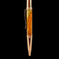 Red Gold Extraordinary Amboyna Burl Wood Handmade Glasgow Ballpoint Pen. One of a Kind, Handcrafted by Highlander Pen. Box, Ink, & Sleeve Included. [ML-BP-1220-01]