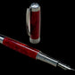 Elegant "Akai Red" Black Titanium Fountain Pen, Artisan Handcrafted Writing Instrument. Simple to Use. Custom Handmade in Colorado. - HighlanderPen