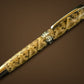 Authentic Diamondback Rattlesnake Handmade Black Titanium Fountain Pen - The Ultimate Gift