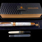 Rose Gold “Black Opal” Handmade Fountain Pen, One of a Kind, Handcrafted in CO by Highlander Pen. Ink, Converter, Pen Sleeve & Box Included. [ML-FP-1202-01]