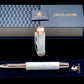 Elegant “Pearly Opal” Rose Gold Acrylic Rollerball Pen, Artisan Handcrafted Writing Instrument. One of a Kind, with Box, Felt Sleeve, & Ink. - HighlanderPen