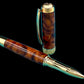 Exotic Thuya Burl Wood~Highlander Handcrafted Gold Rollerball Pen, One of a Kind, Handmade in CO. Ink, Velvet Sleeve, and Pen Box Included. (ML-RB-0926-03) - HighlanderPen