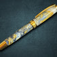Reflections | Gold Rollerball Pen | Handmade Gift for Writers and Journalers | One-of-a-Kind Luxury Pen by Highlander