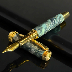 Highlander “Atlas"  | Gold Handcrafted Fountain Pen - Memorable Gift