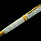 Sapphire Opal | Gold Rollerball Pen | Handcrafted by Highlander