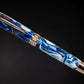 “Copper Waterfall” Rose Gold Acrylic Rollerball Pen, Artisan Handcrafted Writing Instrument. Handmade Custom in Colorado. One of a Kind. - HighlanderPen