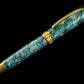 Handcrafted Kona Blue | Gold Fountain Pen by Highlander | Perfect For Collectors and Writing Enthusiasts