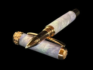 Amethyst Opal | Red Gold Rollerball | Handcrafted Luxury by Highlander