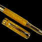 Gold “Mayan Gold” Handmade Acrylic Rollerball Pen, One of a Kind, Handcrafted in CO. Ink, Velvet Sleeve, and Pen Box Included, By Highlander Pen. [ML-RB-1201-02]