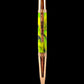 Rose Gold "Striking Green" Handmade Glasgow Ballpoint Pen. One of a Kind, Handcrafted by Highlander Pen in CO. Box, Ink, & Sleeve Included. [ML-BP-1130-01]