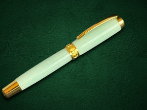 Highlander “Jade” | Gold Rollerball Pen Handcrafted in Colorado