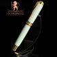 Bespoke “Jade" Resin Gold Fountain Pen - Memorable Gift