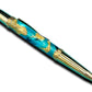 Elegant Gold Ballpoint Pen, Artisan Handcrafted Writing Instrument. Handmade Custom in CO. One of a Kind, Ink, Sleeve, & Box Included. - HighlanderPen