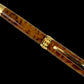 Exotic Thuya Burl Wood Handcrafted Luxury Gold Fountain Pen, Handmade in Colorado. Ink, Converter, Sleeve, & Box Included. By Highlander Pen [ML-FP-1113-01]