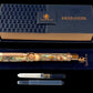 Edinburg Rose Gold “Italian Quartz” Handmade Fountain Pen. Ink, Converter, Pen Sleeve & Box Included. Handcrafted by Highlander Pen in CO. [ML-FP-1201-01]