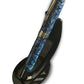 Elegant Blue Highlander Black Titanium Rollerball Pen - Handcrafted in Colorado