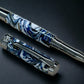 Ming Dynasty, One of a Kind, Handmade Custom Black Titanium Rollerball Pen. Artisan Rare & Unique, Completely Handcrafted in Colorado, USA. - HighlanderPen