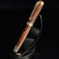 Exotic East Indian Rosewood | Red Gold Rollerball Pen | Hand Turned By Highlander