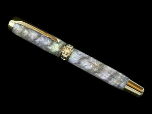 Black Opal | Black Titanium Fountain Pen | Highlander Collection