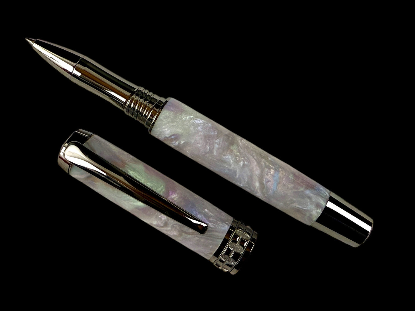 Black Opal Black Titanium Rollerball Pen [ML-RB-0207-01]