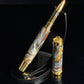 Molten Metals Rollerball Pen | Gold Trim | Handcrafted by Highlander