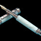 Highlander “Edinburgh” Pearly Opal Rose Gold Fountain Pen, One of a Kind, Handcrafted in CO. Ink, Converter, Pen Sleeve, & Box Included. - HighlanderPen