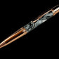 Rose Gold "Argentite" Handmade Glasgow Ballpoint Pen. One of a Kind, Handcrafted by Highlander Pen in CO. Box, Ink, & Sleeve Included. [ML-BP-1203-01]