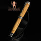 Certified Bethlehem Olivewood Black Titanium Fountain Pen - The Perfect Gift