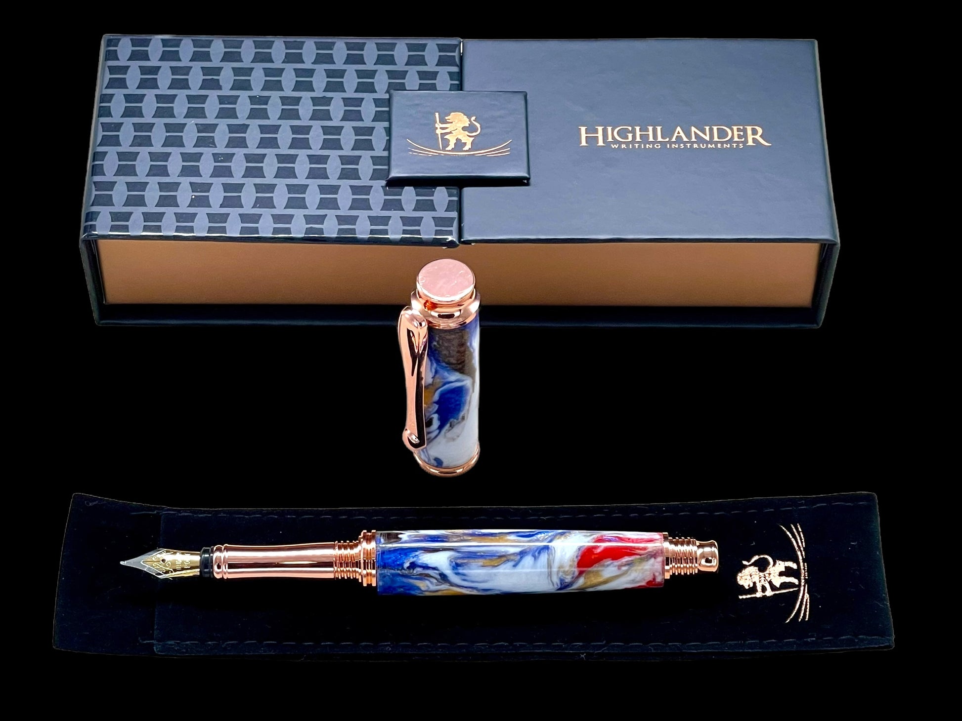 New Whimsical & Colorful, Luxury Handmade Copper Fountain Pen By Highlander Writing Instruments - HighlanderPen