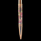 Rose Gold "Elegant Swirl" Handmade Glasgow Ballpoint Pen. One of a Kind, Handcrafted by Highlander Pen in CO. Box, Ink, & Sleeve Included. [ML-BP-1212-01]