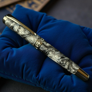 Handmade “Argentite” | Black Titanium Rollerball Pen | A Striking Pen By Highlander
