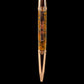 Rose Gold "Tiger’s Eye" Handmade Glasgow Ballpoint Pen. One of a Kind, Handcrafted by Highlander Pen in CO. Box, Ink, & Sleeve Included. [ML-BP-1212-04]