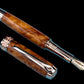 Exotic Thuya Burl Wood~Highlander Rose Gold Fountain Pen, One of a Kind, Handmade in Colorado. Ink, Converter, Pen Sleeve & Box Included. - HighlanderPen