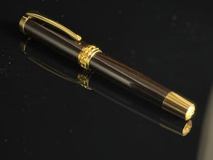 East Indian Rosewood | Gold Rollerball Pen | Highlander Collection