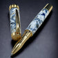 Ming Dynasty, One of a Kind Gold Highlander SKYE Handmade Custom Acrylic Rollerball Pen. Artisan Rare & Unique, Completely Handcrafted in CO - HighlanderPen