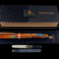 Red Gold “Dragon Skin” Handmade Fountain Pen, One of a Kind, Handcrafted in CO by Highlander Pen. Ink, Converter, Pen Sleeve & Box Included. [ML-FP-1218-01]