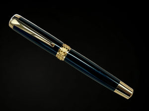 Exotic Gaboon Ebony, Gold Highlander SKYE, One of a Kind Handcrafted Rollerball Pen. Custom, Artisan Rare and Unique, Handmade in CO - HighlanderPen