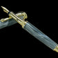 Elegant Swirling Silver Handmade Luxury Gold Fountain Pen By Highlander Writing Instruments. - HighlanderPen