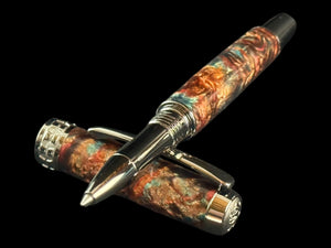 Highlander “Dragon Skin” | Black Titanium Handmade Rollerball Pen by Highlander