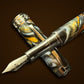 Handcrafted “Geode” | Black Titanium Fountain Pen by Highlander. Perfect for the Writing Enthusiast