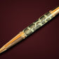 Authentic Burmese Python Red Gold Ballpoint Pen - Handmade Gifts From Colorado