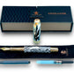 Timeless “Imperial Black” Handcrafted Luxury Gold Fountain Pen, One of a Kind, Handmade in Colorado. Ink, Converter, Sleeve, & Box Included. - HighlanderPen