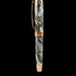 Red Gold “Smoky Quartz” Handmade Rollerball Pen. One of a Kind, Handcrafted by Highlander Pen in Colorado. Box, Sleeve, & Ink Included. [ML-RB-0201-02]