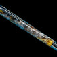 Striking “Molten Metals” Black Titanium Fountain Pen, Artisan, One of a Kind, Handmade in CO. Pen Box, Sleeve, Converter & Ink Included. - HighlanderPen