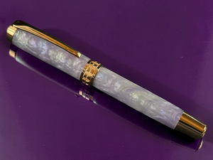Amethyst Opal | Red Gold Rollerball | Handcrafted Luxury by Highlander