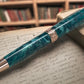 Elegant “Luminescent Green” Rose Gold Fountain Pen, Artisan Handcrafted Writing Instrument. Simple to Use. Handmade in CO w/ Custom Hardware. - HighlanderPen