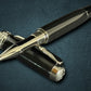 Highlander “Signature Black Onyx” | Black Titanium Rollerball Pen | Handcrafted Black Resin