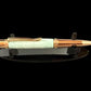 Handcrafted “Iridescent Green Pearl” Red Gold Ballpoint Pen